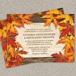 Fall Wedding Invitations