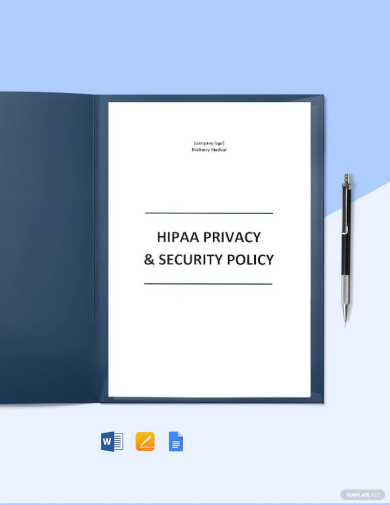 HIPAA Privacy and Security Policy Template