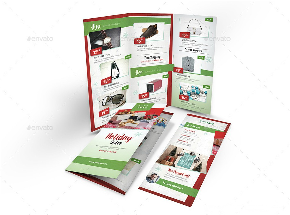 Holiday Sales Promotion Tri-fold Brochure