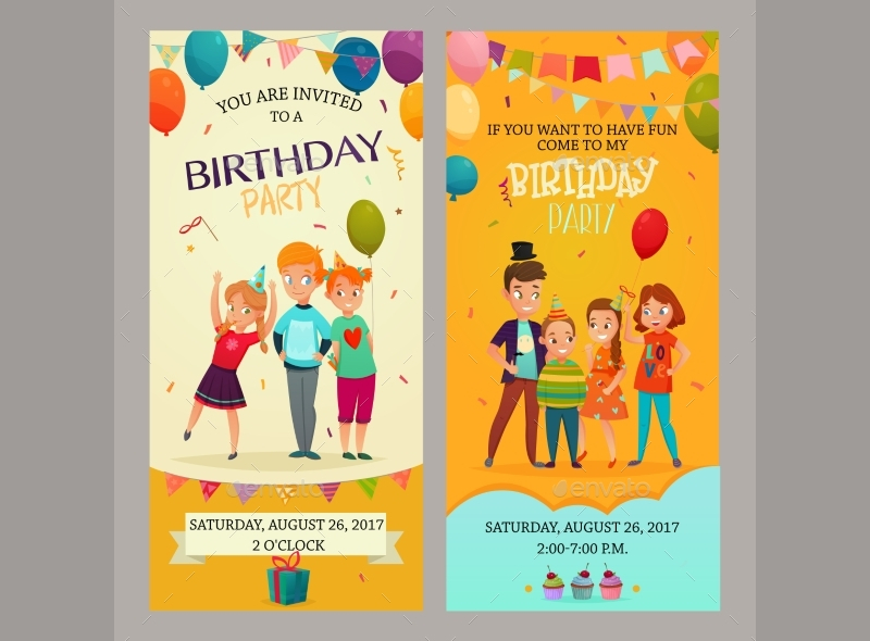 kids birthday party invitation1