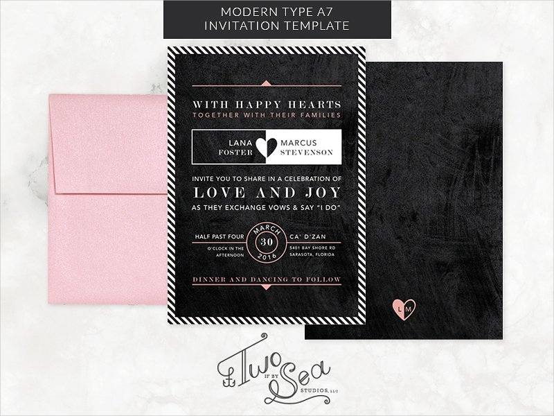 Chalkboard Wedding Invitation - 14+ Examples, Format, Pdf | Examples