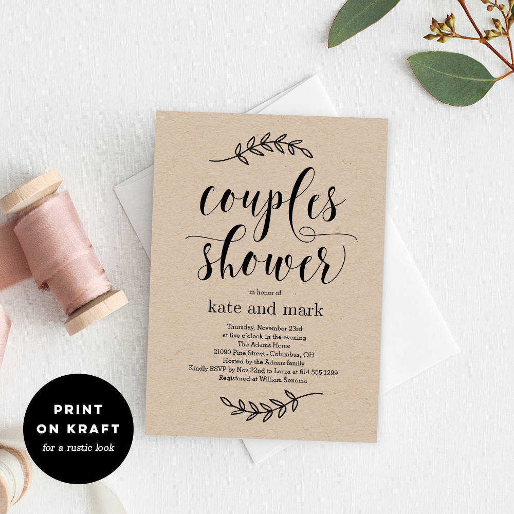 Printable Couples Shower Invitation