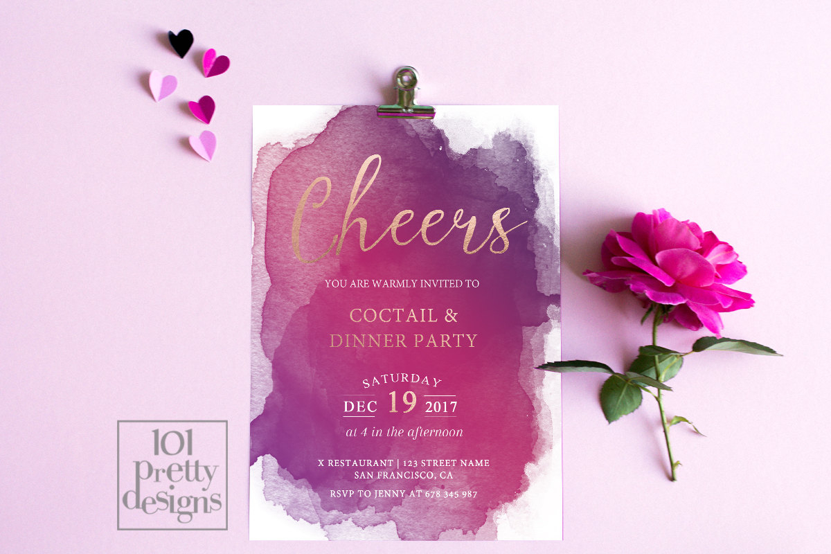 Printable Dinner Invitation