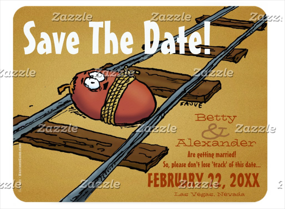 save the date funny wedding invitation