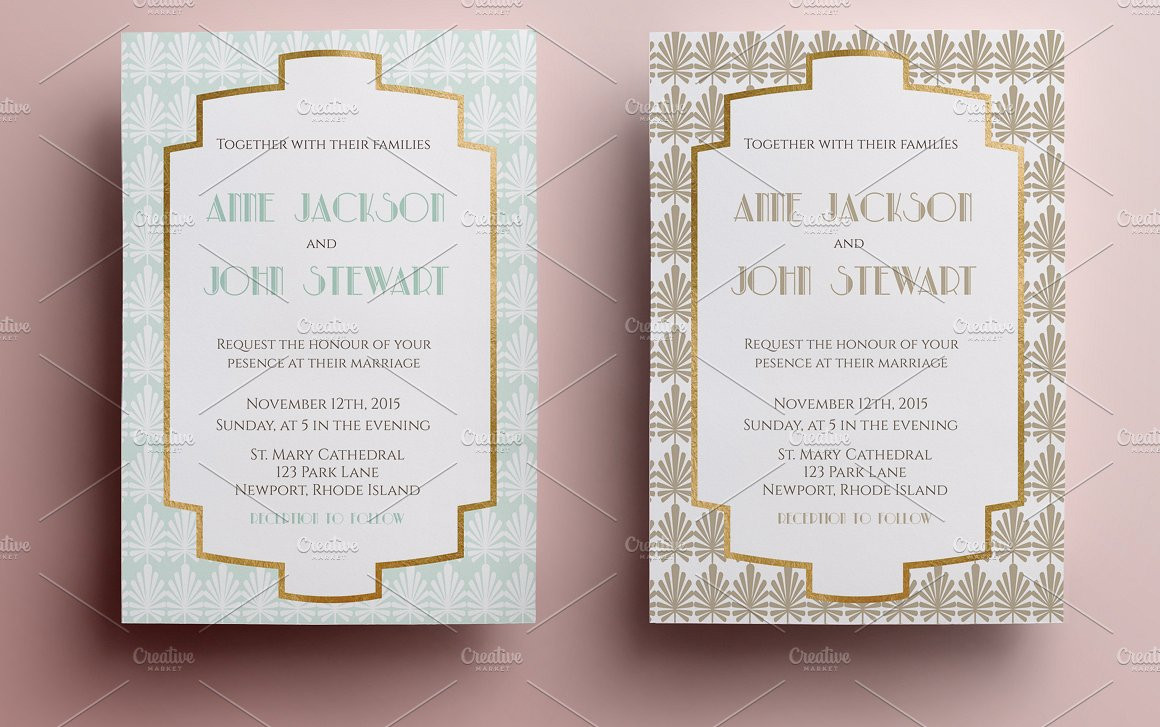 simple wedding invitation