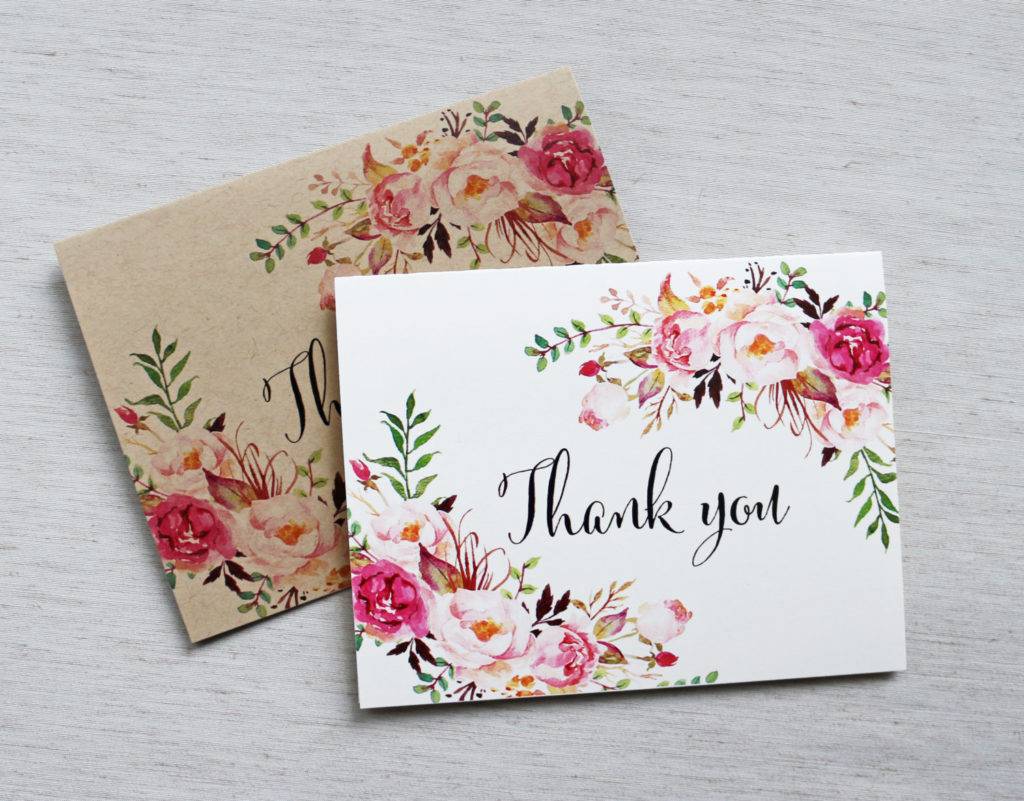 Wedding Thank-You Cards Examples - 13+ in PSD | AI | EPS Vector | Examples