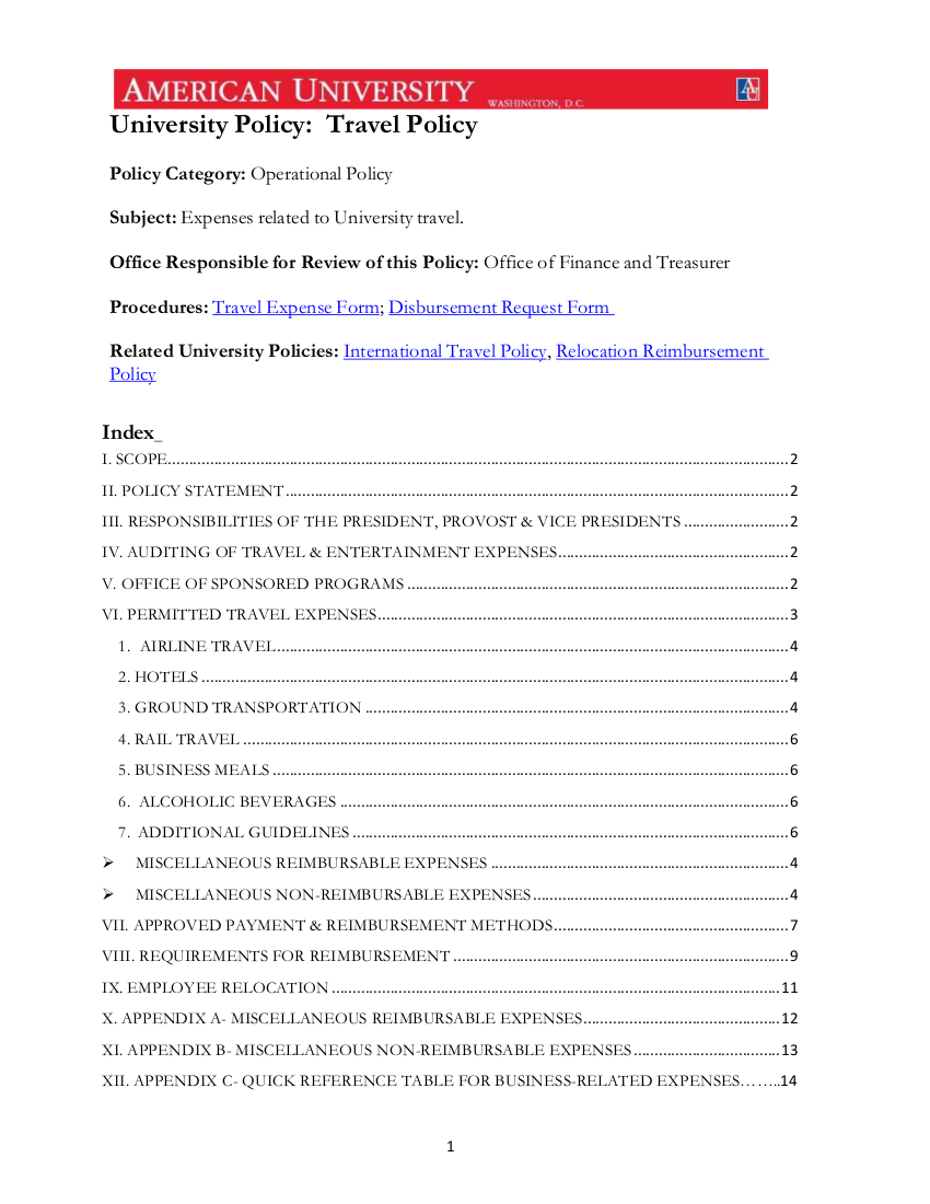 Travel Policy 22 Examples Format Pdf Examples