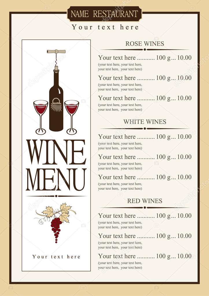 Fancy deals wine list