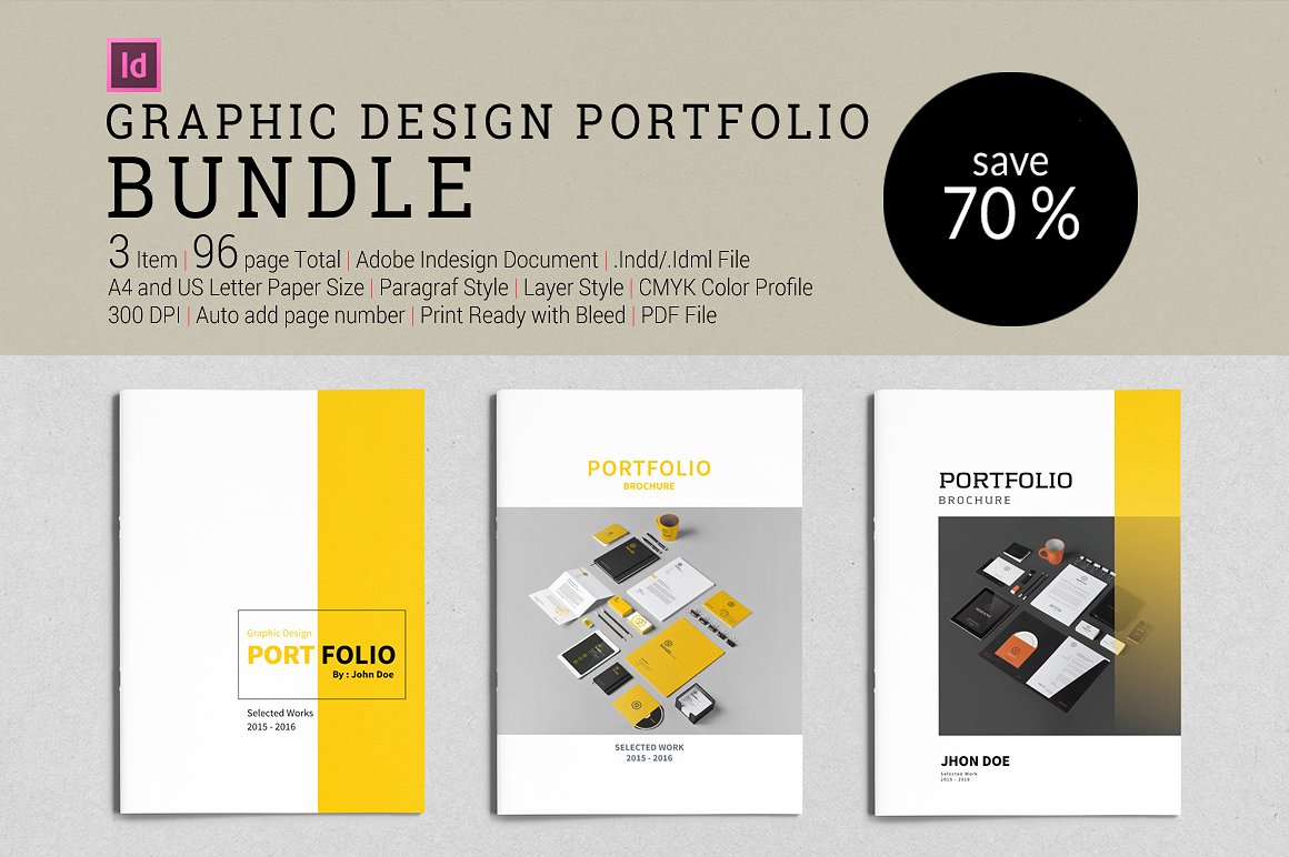 graphic design portfolio examples print