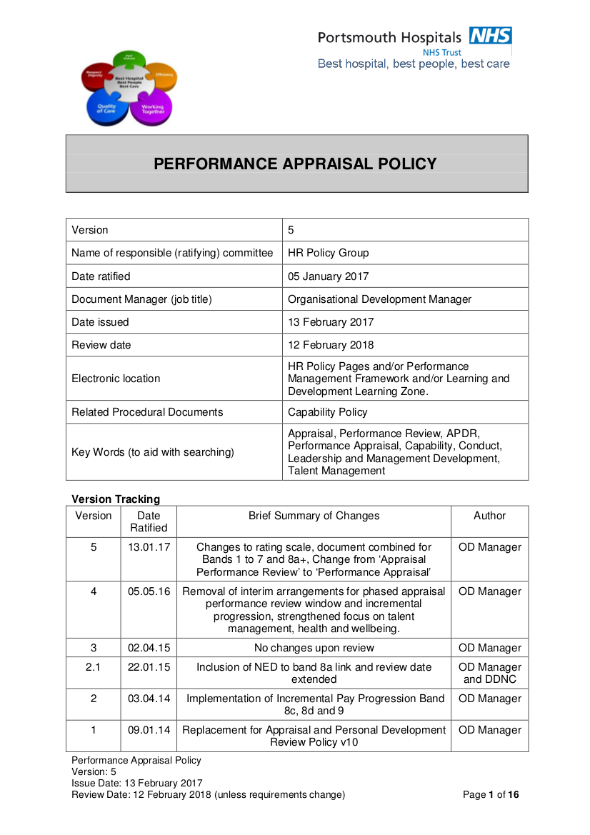 performance-appraisal-policy-of-a-company