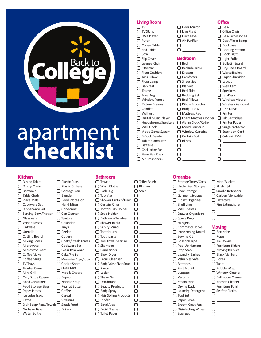 New Apartment Checklist 9+ Examples, Format, Pdf Examples