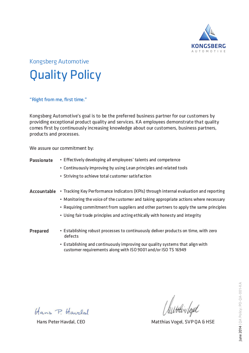 Free 18 Examples Of Quality Policy In Pdf Google Docs Pages Word Examples