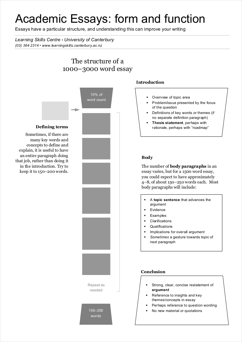 example of academic essay structure