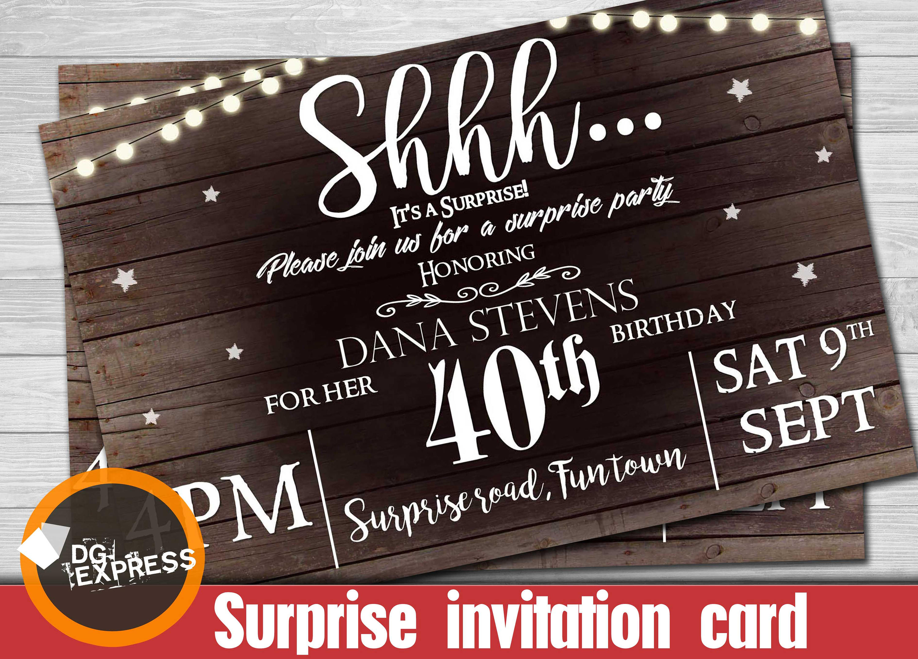 19 Surprise Party Invitation Designs And Examples PSD AI Examples