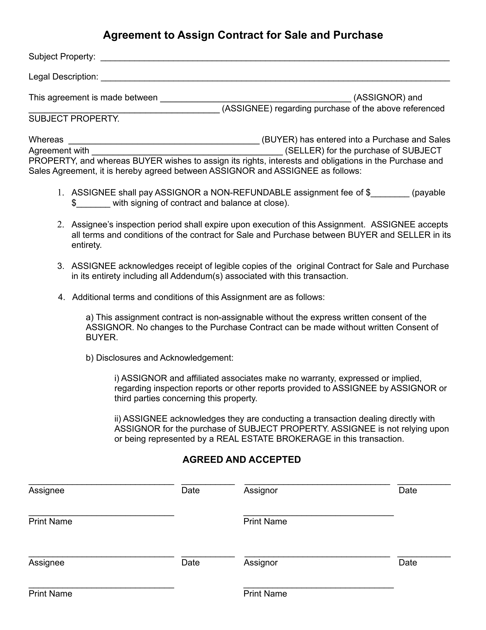 a contract assignment