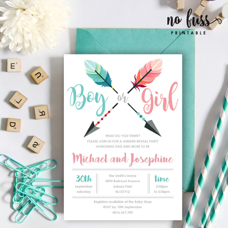 Gender Reveal Invitation 17 Examples Format Pdf Examples