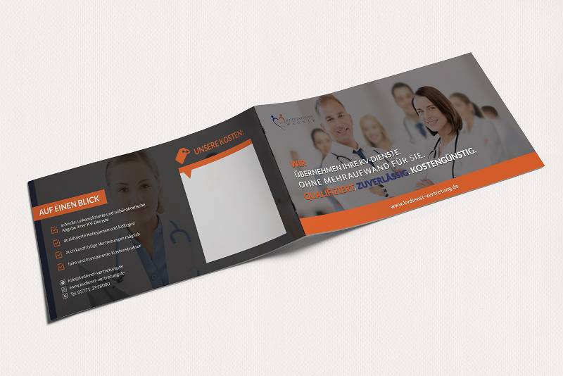 bifold brochure for employment agency