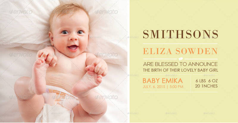 birth announcement invitation postcard1