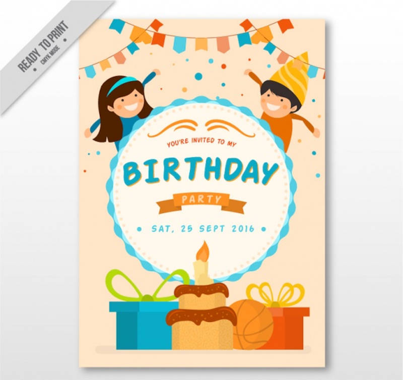 Download FREE 22+ Kids Birthday Invitation Designs & Examples in ...