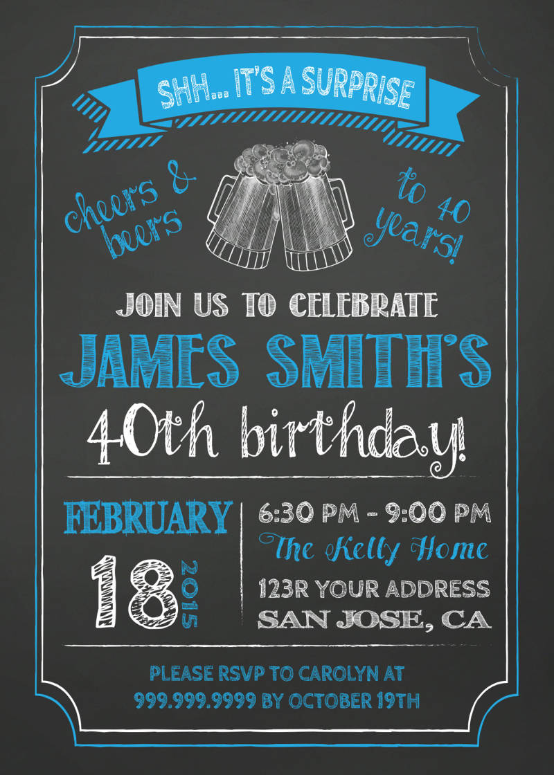 FREE 11+ Surprise Birthday Invitation Designs & Examples in PSD