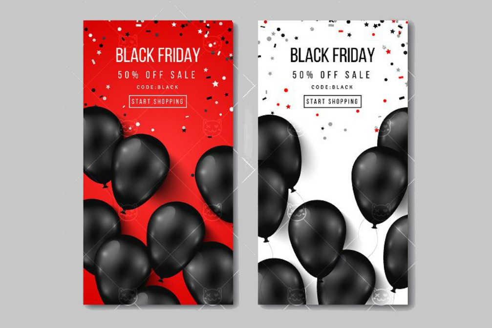 black friday vertical banners