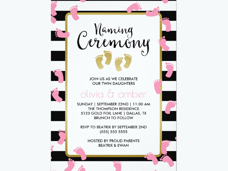 Naming Ceremony Invitation 15+ Examples, Format, Pdf Examples