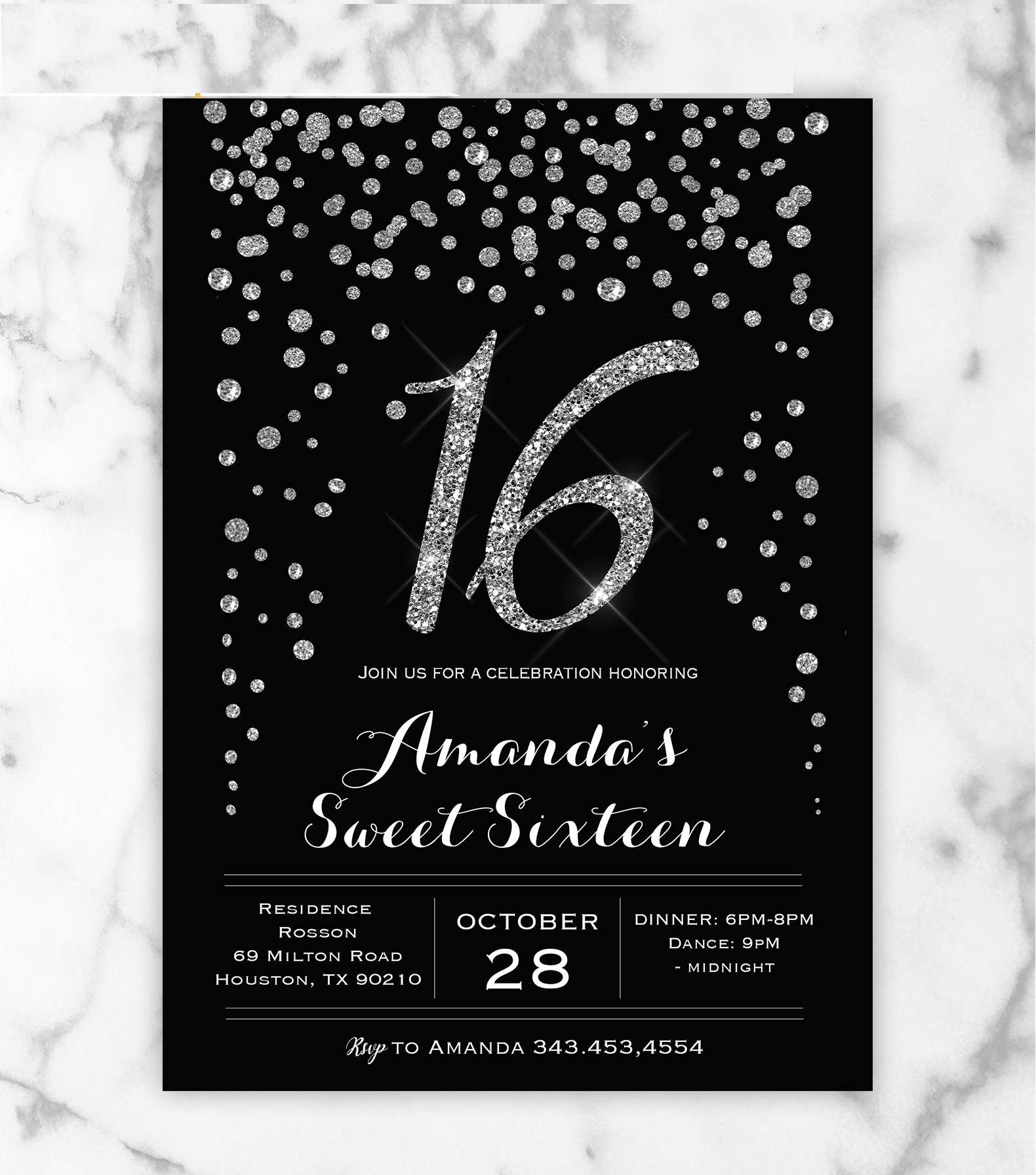 FREE 15+ Sweet 16 Invitation Designs & Examples in PSD AI EPS