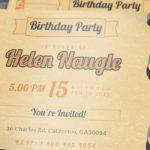 Black and Gold Birthday Invitations