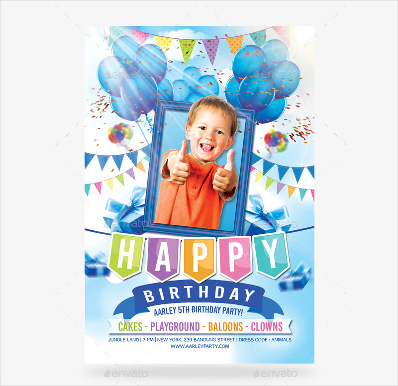 boy birthday party invitation