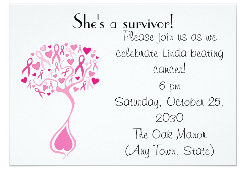 Breast Cancer Fundraiser Invitation