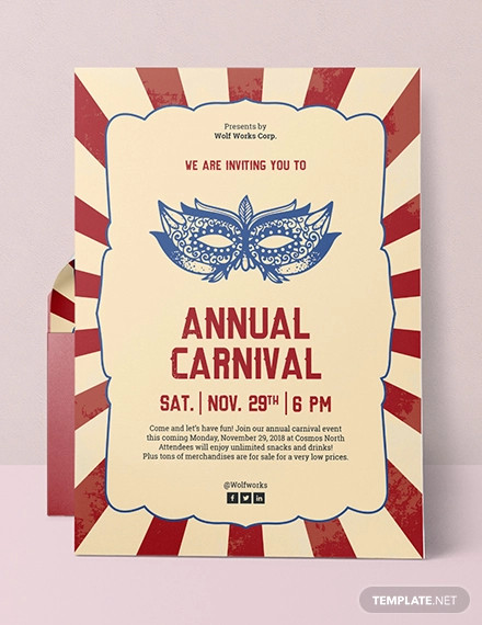 Simple Carnival Ticket - 16+ Examples, Illustrator, Word, Pages