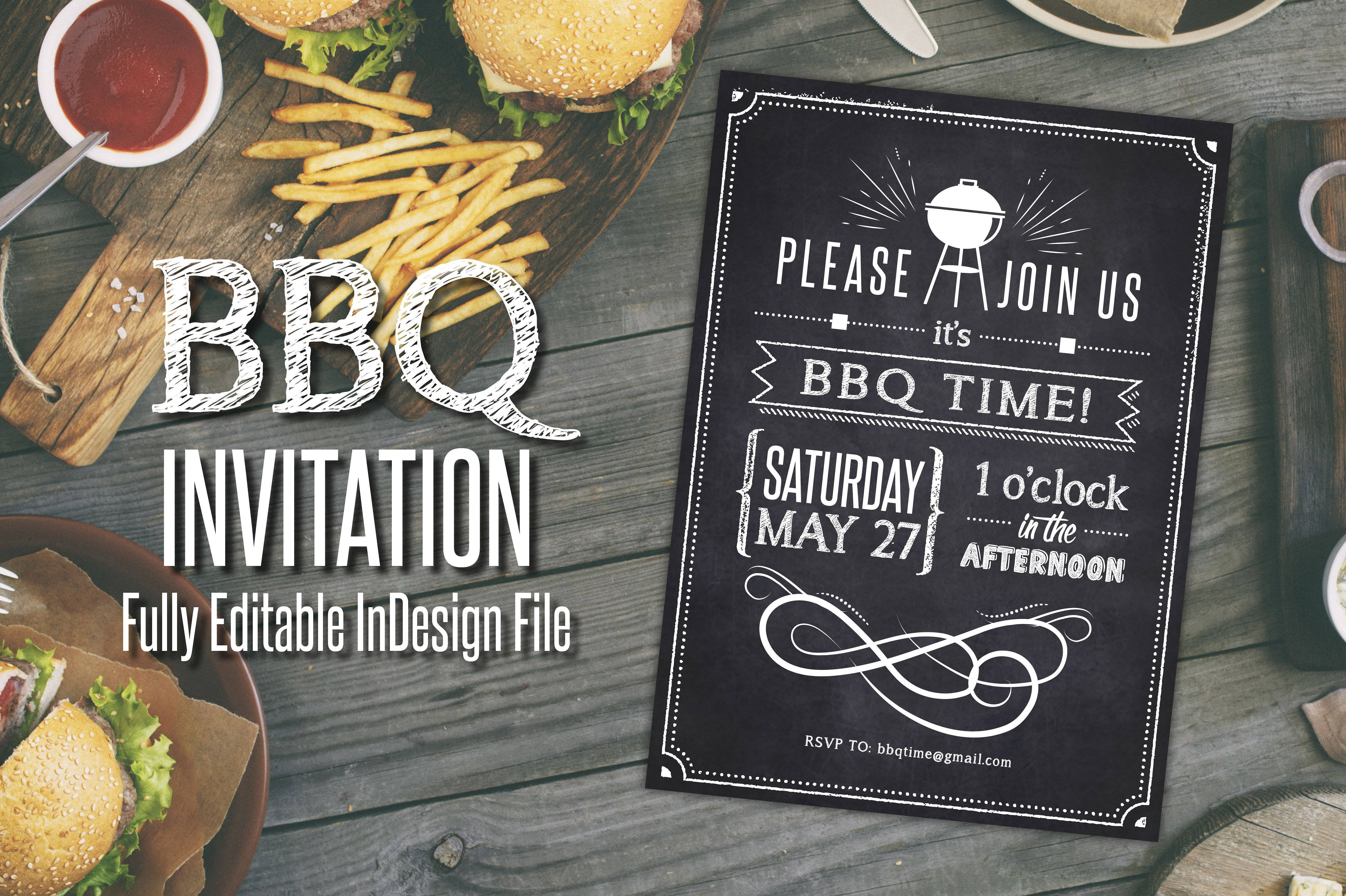 chalkboard bbq party invitation1