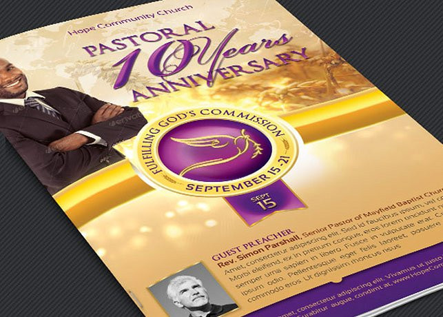 Clergy Anniversary Service Program