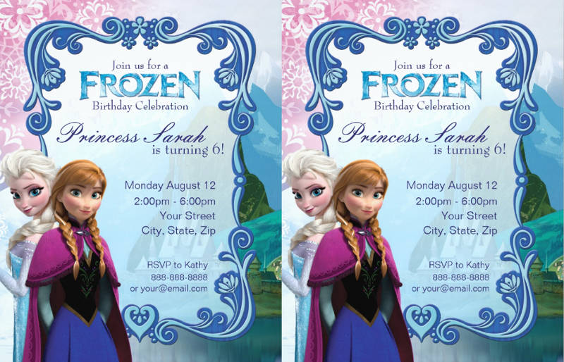 Frozen Birthday Invitation - 16+ Examples, Format, Pdf | Examples