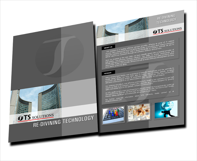 company brochure design sample