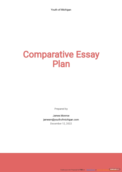 comparative essay plan