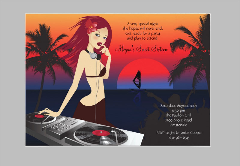Dj Party Invitation 16+ Examples, Format, Pdf Examples