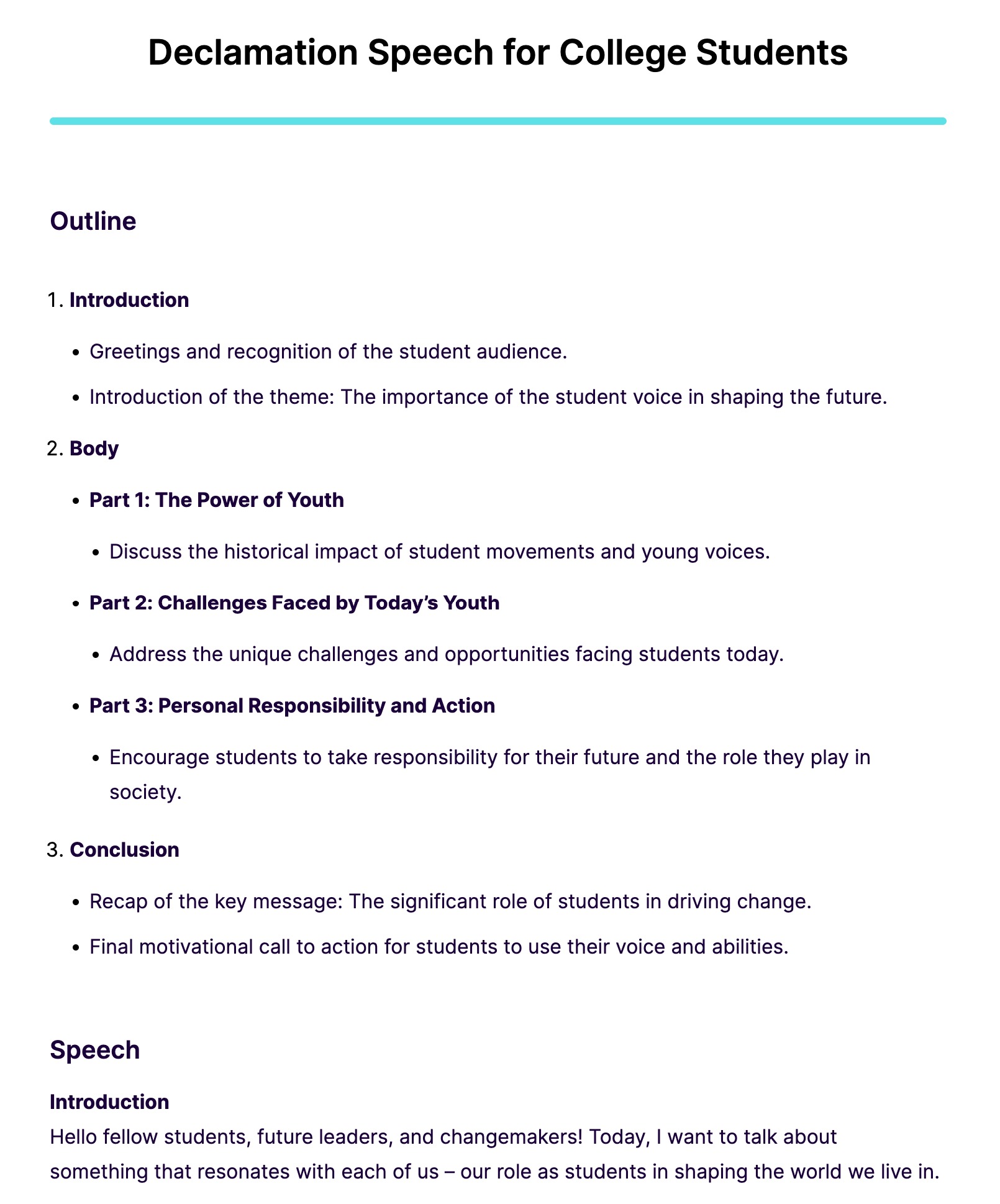 Declamation Speech 12+ Examples, Format, Sample