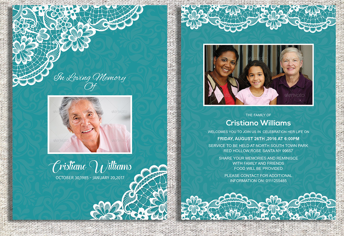 Printable Funeral Invitation 14 Examples Format Pdf Examples