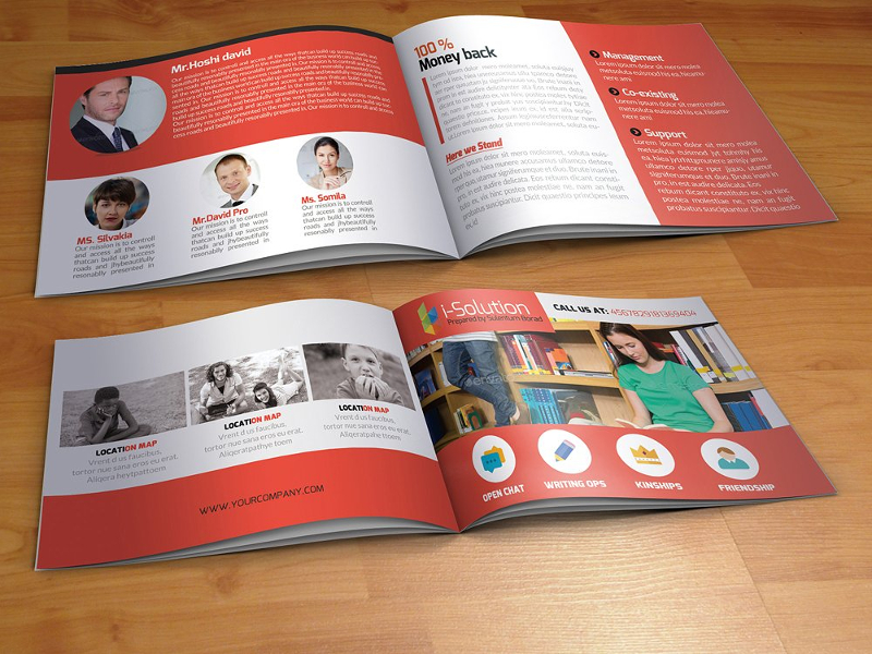 education bi fold brochure