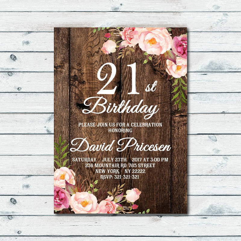 FREE 16 Cool 21st Birthday Invitation Designs Examples In PSD AI EPS Vector Examples