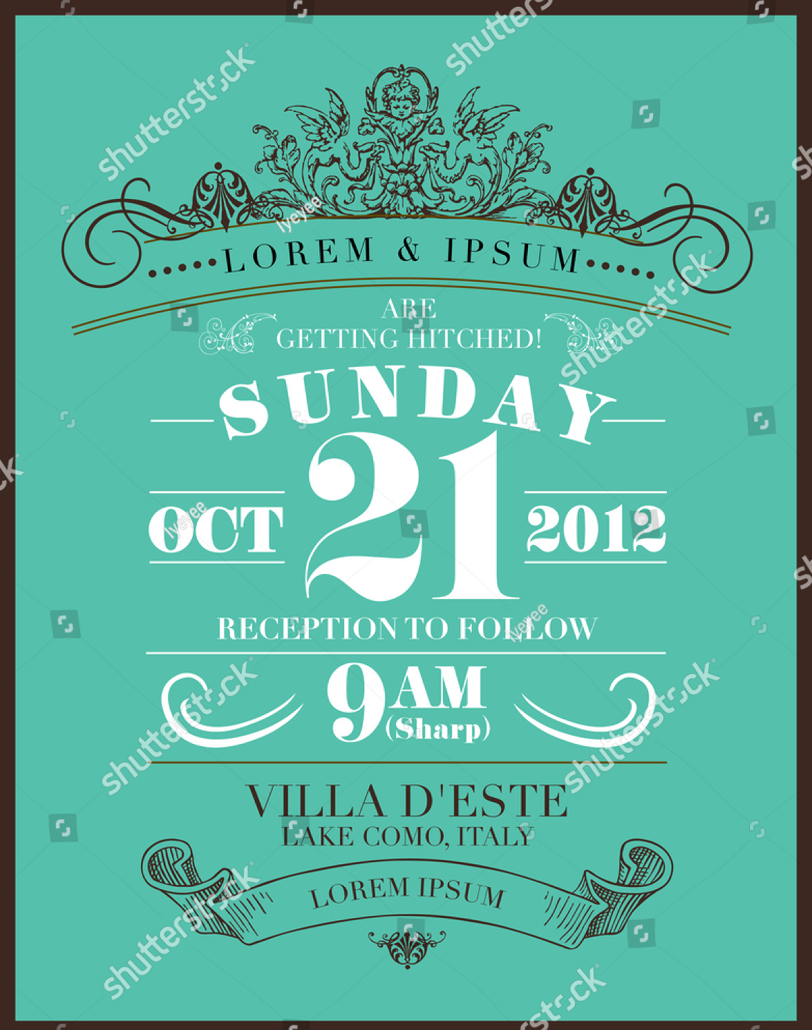 Floral Vintage Invitation