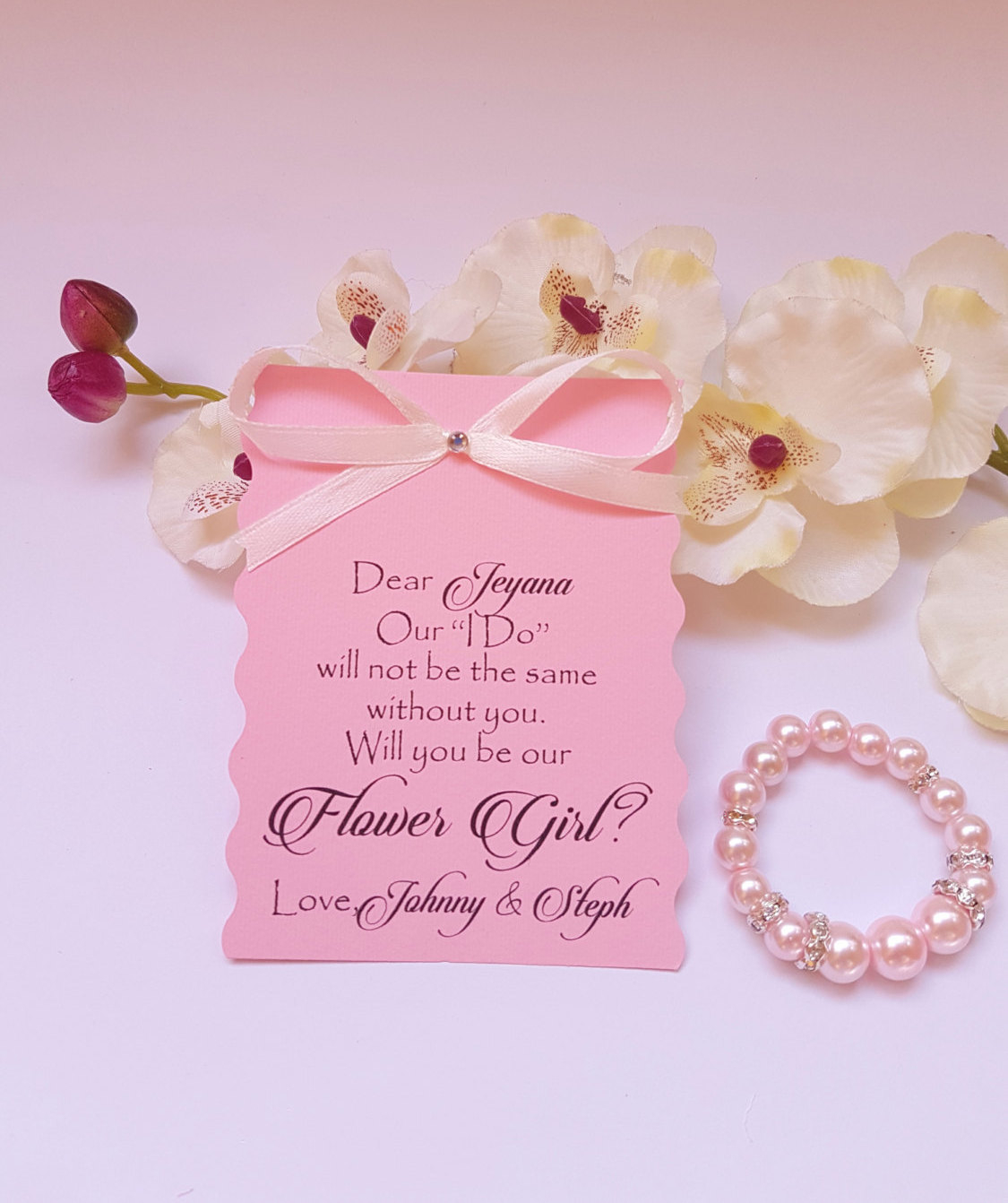 Flower Girl Bridesmaid Invitation
