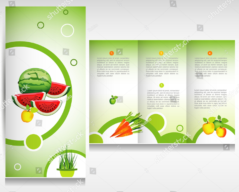 food brochure design