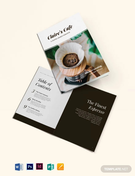 Free Coffee Product Catalog Template