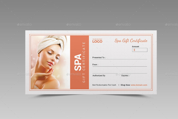 gift certificate examples