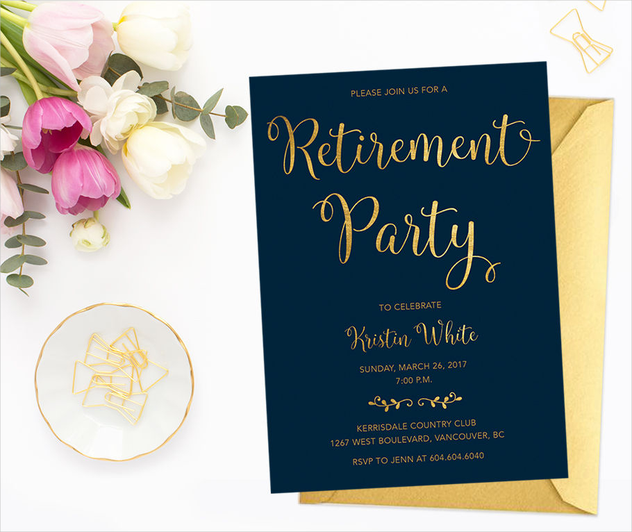 Retirement Invitation - 21+ Examples, Format, Pdf | Examples