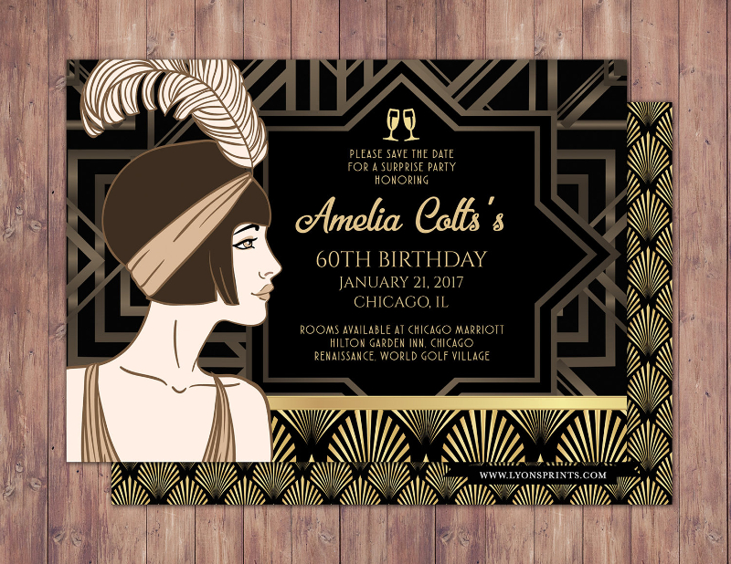 Great Gatsby Party Invitation