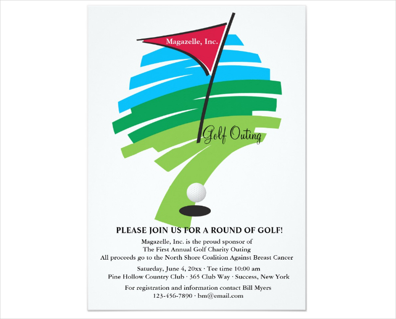 hole in one golf invitation