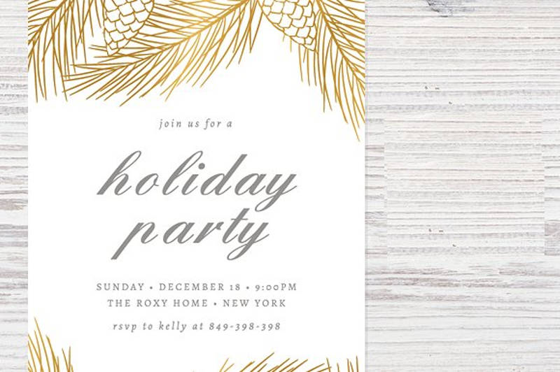 holiday party invitation template